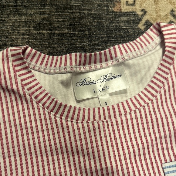 LAKE x brooks brothers striped PJ set - Picture 3 of 5